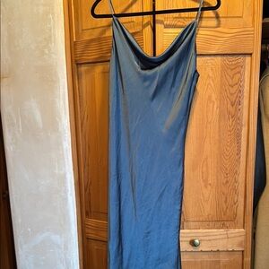 Forever 21 Satin Charcoal Dress